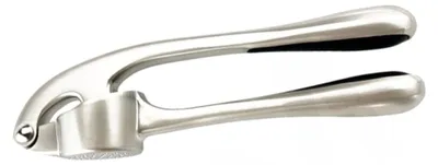 Produktbild von INF Pearl Nickel Knoblauchpresse - Zinklegierung Knoblauchschneider, Küchenwerkzeug
