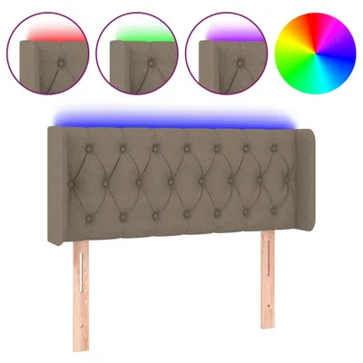 Produktbild von vidaXL LED Kopfteil Taupe 103x16x78/88 cm Stoff