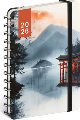 Obrázek produktu pro NOTIQUE - spirálový 18měsíční diář Petito - Japonsko 2025/2026, 13 × 18 cm