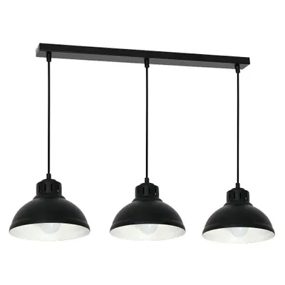 Produktbild von Luminex Pendelleuchte Sven schwarz industriell 65x21x25-80 cm braun Metall