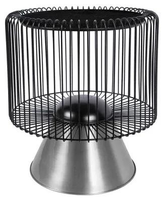 Image de Table d'Appoint Malibu en Marbre et Métal Noir et Or