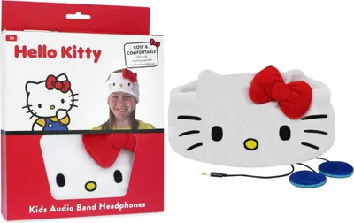 Produktbild von OTL Technologies Hello Kitty HK0798, Kabelgebunden, 20 - 20000 Hz, Musik, 50 g, Kopfhörer, Rot, Weiß