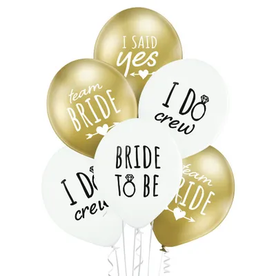 Produktbild von Luftballon Ø30cm "Bride to Be" | 6 Stk.