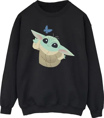 Produktbild von Star Wars - "The Mandalorian Butterfly Catching" Sweatshirt für Herren BI46726 (M) (Schwarz)