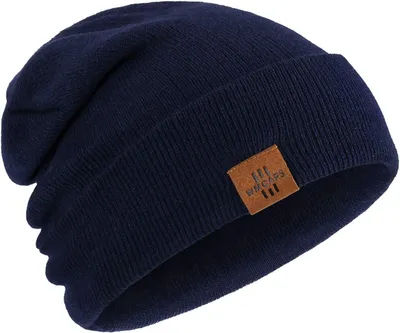 Productafbeelding van Gebreide Uni Muts voor Heren & Dames - Zachte Warme Beanie voor Winter