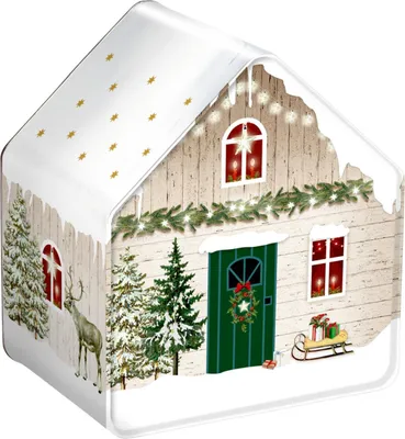 Produktbild von Plätzchendose, Hausform Lichterhelle Weihnachtszei