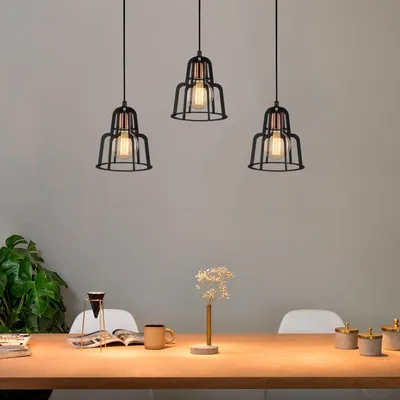Produktbild von Opviq, Endüstri- Endüstri OPV, Schwarz, Kronleuchter, 100 x 20 cm, Metallkörper