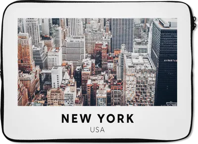 Produktbild von MuchoWow® Laptop Hülle 14 ZollNew York - Amerika - Architektur Laptoptasche - Laptoptasche - Stoßsicher - Schutzhaube