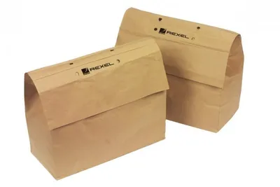 Produktbild von Rexel Recycelbare Abfallsäcke für große Büros (50), Tasche, Braun, 115 l, 490 mm, 390 mm, 50 Stück(e)