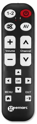 Obrázek produktu pro Geemarc Telecom TV-15, TV, Tlačítka, Černá