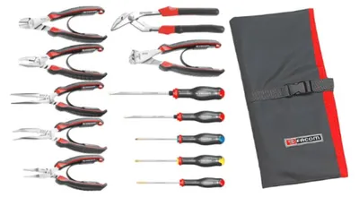 Produktbild von FACOM Sortiment Wartung, Zangen und Schraubendreher, in Tasche