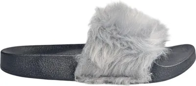 Produktbild von Damen Pelz Pantoffel Hausschuhe Slippers Slip On Badeschuhe Elina Grau Gr.40