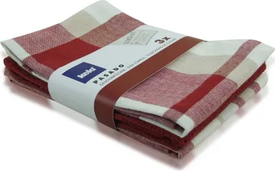 Produktbild von Kela Geschirrtuch Pasado 100%Baumwolle altrot 3tlg 65x45cm, 15963