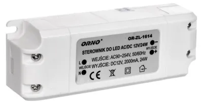 Obrázek produktu pro Napájecí zdroj pro LED 12VDC 24W, IP20