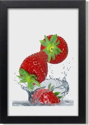 Produktbild von Bild 20x30 MDF-Rahmen, Wandkunst Erdbeeren