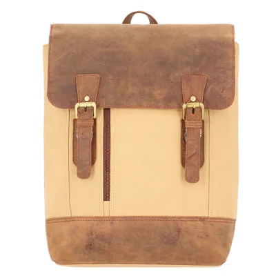 Produktbild von Dermata - Rucksack Canvas/Leder Kombination 39 cm (brown)