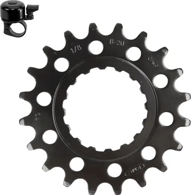 Produktbild von KMC 20 Zähne Gen. 2 Kettenblatt 1/2 x 1/8" 10.000km inkl. maxxi4you Fahrradklingel