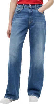 Productafbeelding van Tommy Jeans dames jeans, model Mia, relaxed straight fit, blauw (medium denim), maat 24W