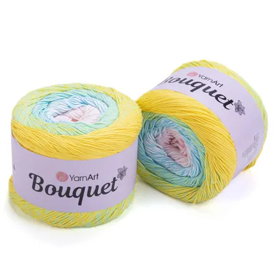 Obrázek produktu pro Vlna YarnArt Bouquet 703 - ombré efekt, 100% bavlna, 500 m, 250 g, ideální pro jarní/letní projekty
