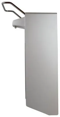 Produktbild von Wandspender 28,5 cm x 9,5 cm x 16 cm "Aluminium" 1000 ml, Kurzarmhebel + Verschlussblende