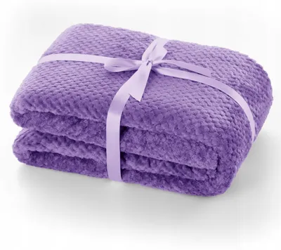 Produktbild von DecoKing RESTILO Pikierter Überwurf Violett Kuschelige Decke