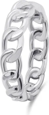 Productafbeelding van Stijlvolle zilveren ring RI044W - Diameter: 60 mm