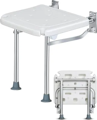 Produktbild von Duschklappsitz Faltender Duschsitz Duschstuhl 40x38x42cm Duschsitz Klappbar