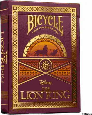 Immagine prodotto di Mazzo di carte Bicycle® - Disney Re Leone Mazzo di carte da gioco Carte da poker Re Leone Mazzo singolo