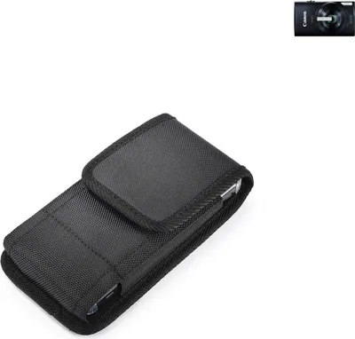 Produktbild von Holster Gürteltasche kompatibel mit Canon IXUS 170 Holster Gürtel Tasche wasserabweisend Handy Hülle Schutz Hülle Outdoor schwarz K-S-Trade