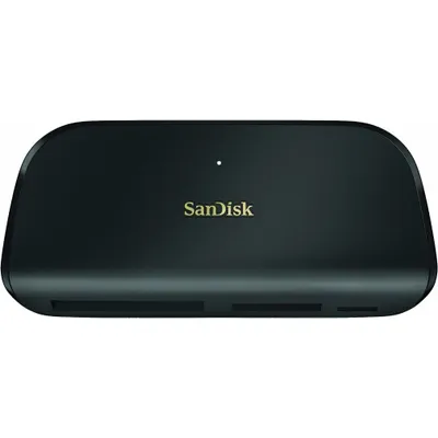 Produktbild von SanDisk ImageMate PRO USB-C, CF, MicroSD (TransFlash), MicroSDHC, MicroSDXC, SD, SDHC, SDXC, Schwarz, 312 Mbit/s, USB 3.2 Gen 1 (3.1 Gen 1) Type-C, 123 mm, 57,9 mm