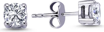 Produktbild von 0,76 Carat Diamant Solitär Ohrringe 14 Karat Weißgold