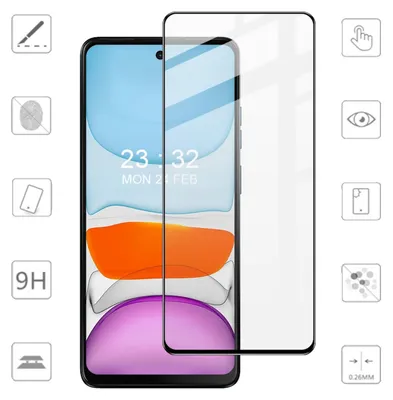 Immagine prodotto di Per Motorola Moto E14 / G04 4G / G04S 4G / G24 4G 1x 3D Display Full LCD H9 vetro temperato protettore laterale dello schermo