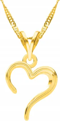 Produktbild von Zarter Herz-Anhänger Gold 925 Silber vergoldet