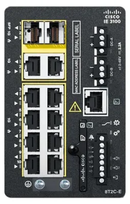 Immagine prodotto di Cisco Catalyst serie IE3100 Rugged - Switch - 8 x 10/100/1000 + 2 x Combo Gigabit - un DIN-Schiene montierbar