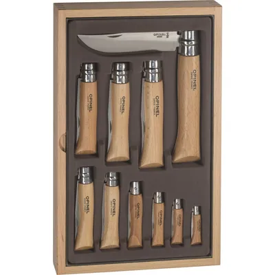 Produktbild von Opinel Holzkasette 10 Opinel Messer