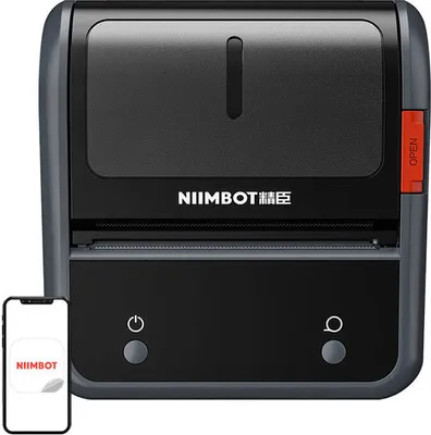 Produktbild von Thermo-Etikettendrucker Niimbot B3S (Grau)