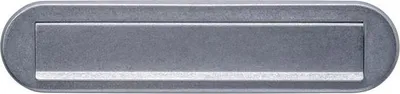 Produktbild von Briefeinwurf Edelstahl Edelstahl vibriert oval 77 mm 340 mm
