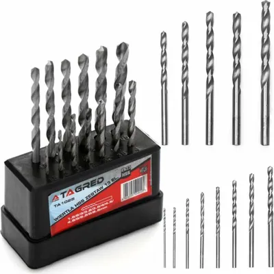 Produktbild von Spiralbohrersatz Metallbohrer HSS 13-tlg. 1,5mm - 6,5mm Spiralbohrer DIN 338 Bohrer