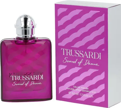Obrázek produktu pro Trussardi Sound of Donna, Ženy, 50 ml, Nedoplnitelná lahvička, Mandle, Otočník stromovitý, Magnoliová, Mandarinka, Tuberóza, Sprej