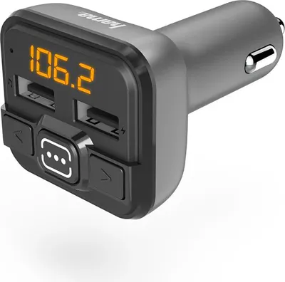 A close-up product shot of a car charger.