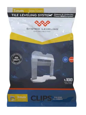 Produktbild von System Leveling Fliesen-Nivellierklemme Fugenbreite 3 mm 100 St transparent