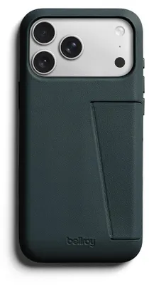 Produktbild von Bellroy, Hülle für iPhone 18 Pro Max / iPhone 17 Pro Max Leder Serie 3 Card mit Ständer, Grün