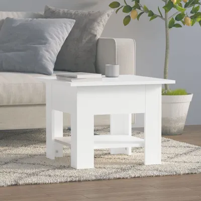 Produktbild von Möbel Couchtisch Weiß 55x55x42 cm Holzwerkstoff - Wohnzimmertisch 810262