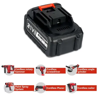 Image de Batterie lithium-ion 21V - Bloc de batteries 10x18650 - 3000 mAh - Rechargeable - Pour outils électriques