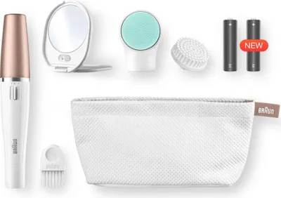 Produktbild von Braun FaceSpa 3-in-1 Gesichtsepilierer und Reinigungsbürstensystem 851v