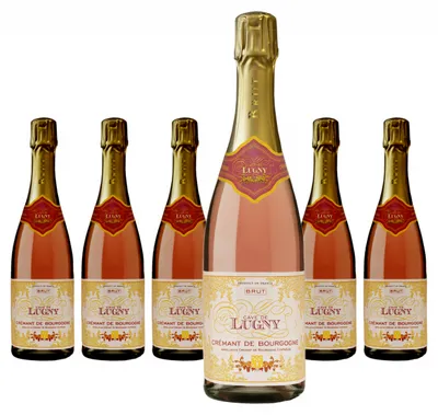 Produktbild von 6 x Cave de Lugny Crémant de Bourgogne Brut Rosé