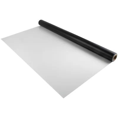 Produktbild von VEVOR Bodenbelag 14m² Abdeckungsfläche Fußboden 2x7m Vinylboden 1,5mm Dicke PVC Vinyl Wasserfest Rutschfest Schneidbar Weiß/Schwarz Geeignet für professionelle Heimstudios Tanzstudios Fitnessstudios