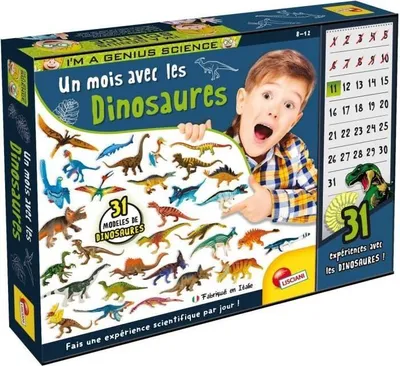 Immagine prodotto di Zestaw Naukowy Dinozaury I'M A GENIUS, 31 Dinozaurów, Gra Paleontologiczna, Wiek 8+
