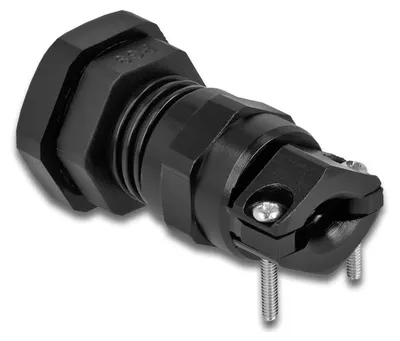 Immagine prodotto di Raccordo per cavi Delock - Nero, RAL 9005