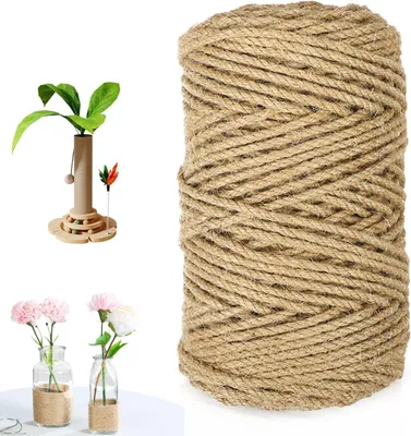 Produktbild von Sisalseil für Kratzbaum, 100m x 4mm, reißfeste Kordel aus Naturjute